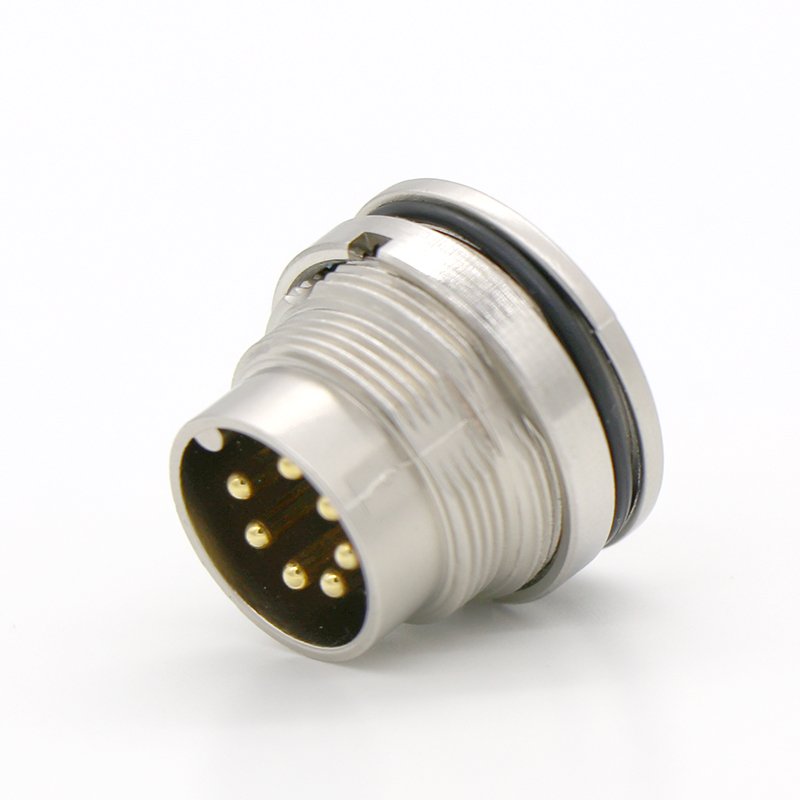Manufacturer direct selling M16F M16 front lock socket male 3,4,5,6,8,12,17Pin circular connectors