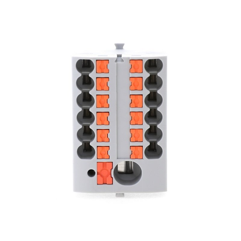JUT15-4X2.5 Feed- Through Push-In Connection Spring Terminal Block