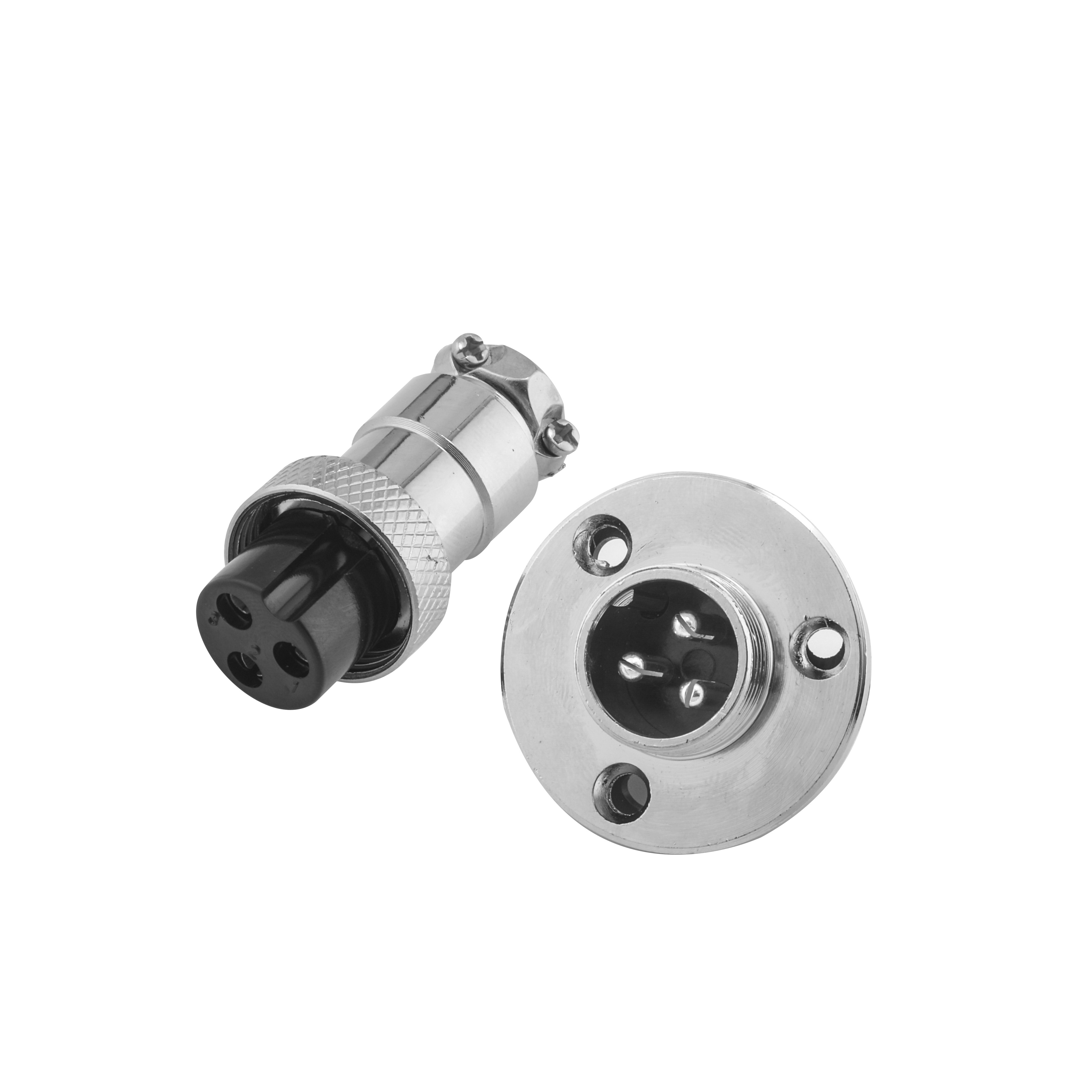 GX16 Flange Connector Aviation Plug Male+Female Wire Panel Metal Connector 2/3/4/5/6/7/8/9/10 Pin Connector Socket Plug