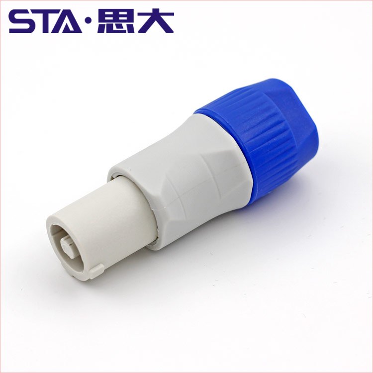 Powercon connector 20A 250V grey blue male plug 3pin power connector for led screen