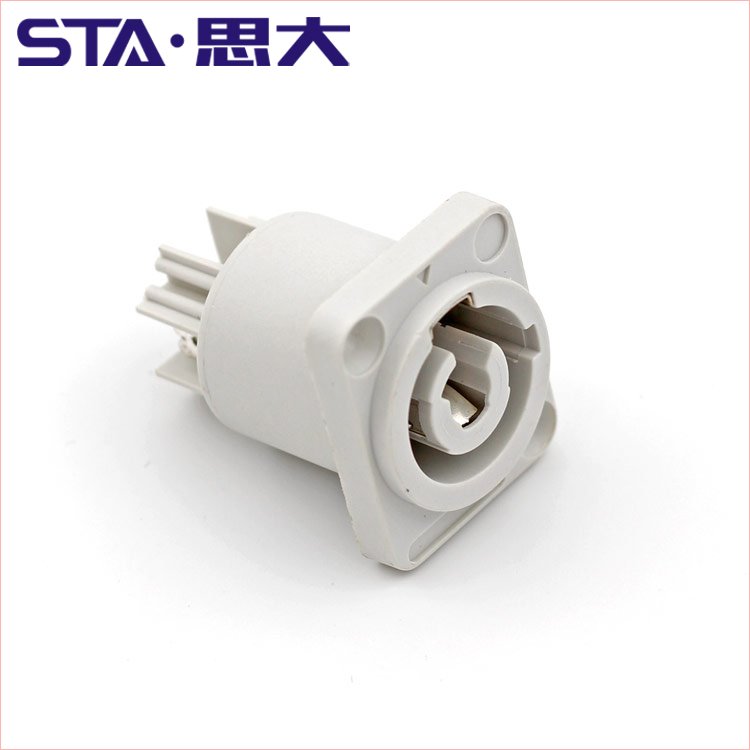 Powercon connector 20A 250V grey blue male plug 3pin power connector for led screen