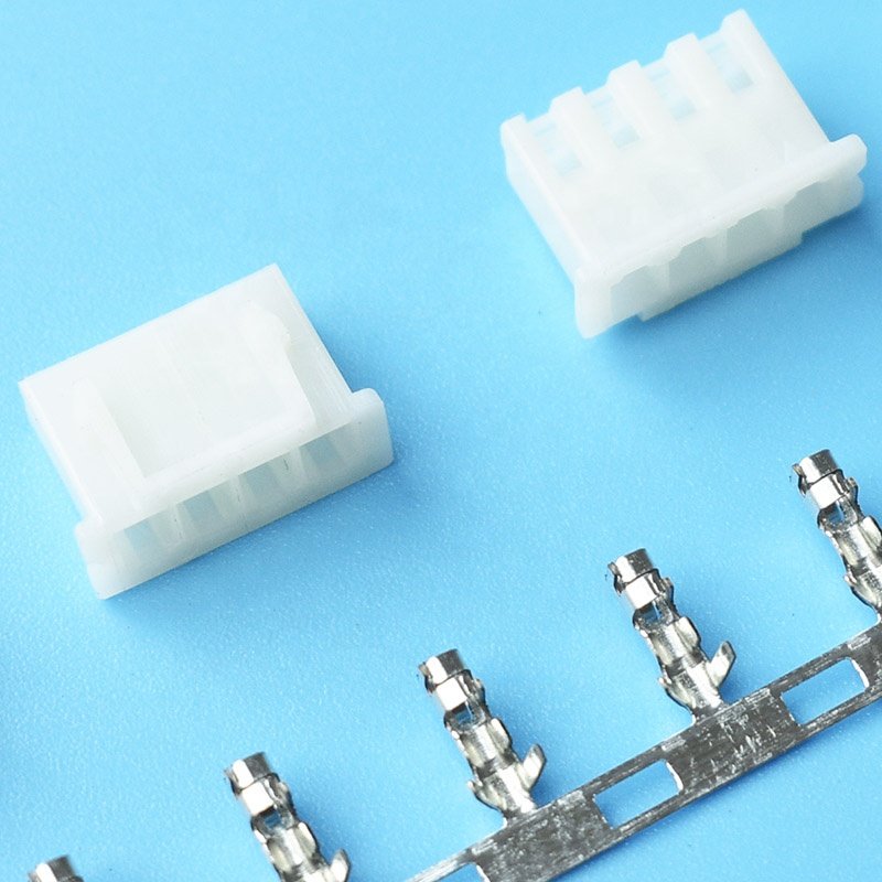 2 3 4 6 8 pin crimp connectivity jst terminal connector with plastic shell