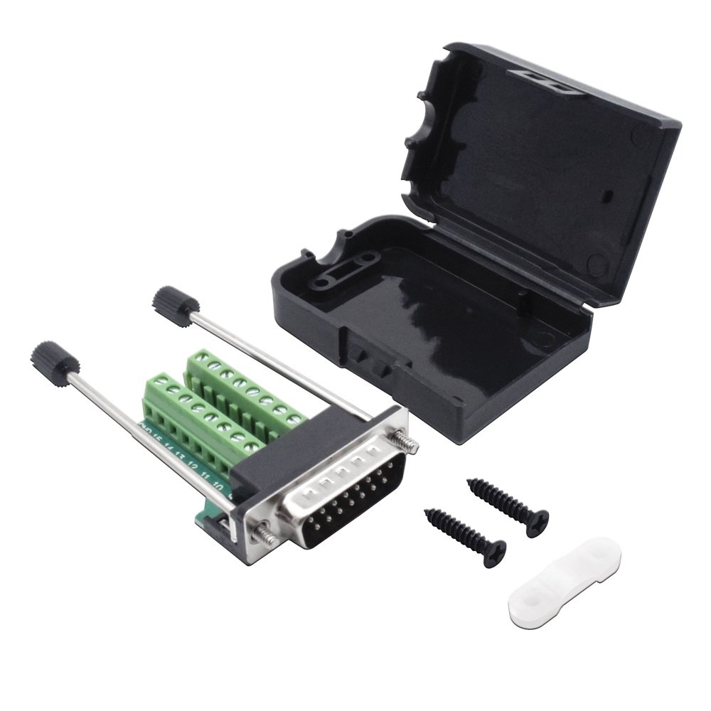Wholesale High Quality D-sub15 DB15 Connector VGA Adapter with Screwdriver for Digital Data Transfer