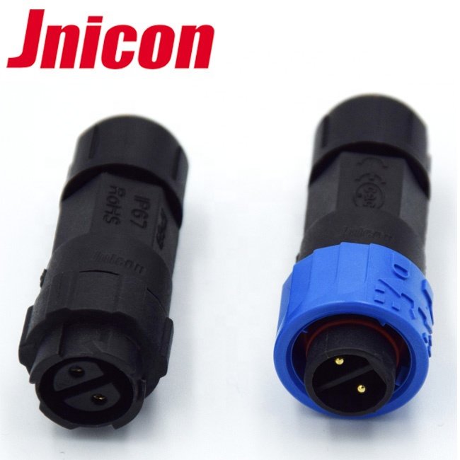 High quality M16 IP67 waterproof male to female 2pin connector plug for led lights
