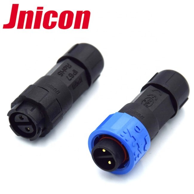 High quality M16 IP67 waterproof male to female 2pin connector plug for led lights
