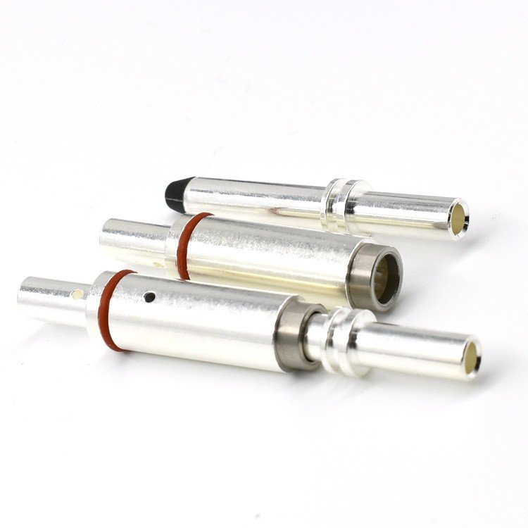 High Current New Energy Vehicle Charging Pin Charging Gun Connector Silver Plated Pin Charging Gun Connector Copper Pin