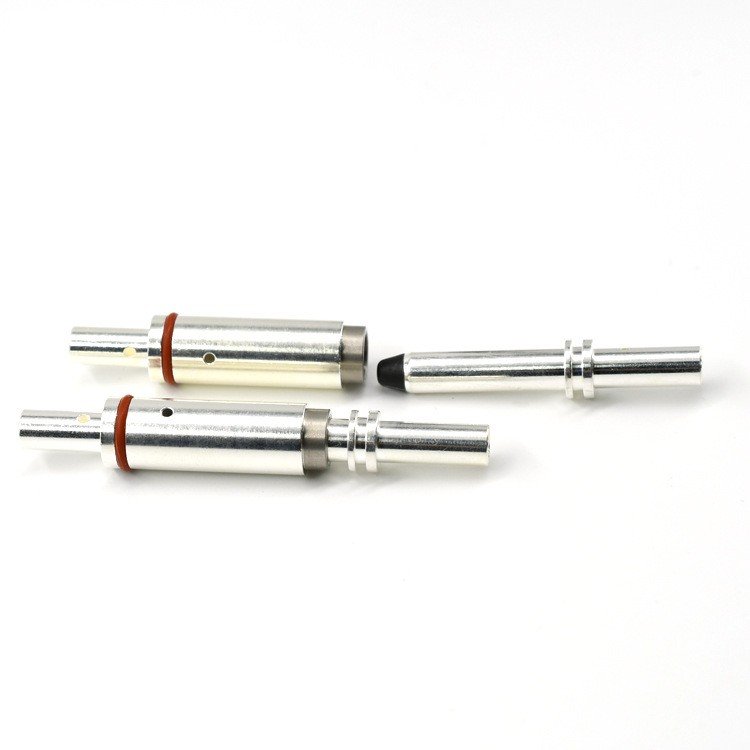 High Current New Energy Vehicle Charging Pin Charging Gun Connector Silver Plated Pin Charging Gun Connector Copper Pin