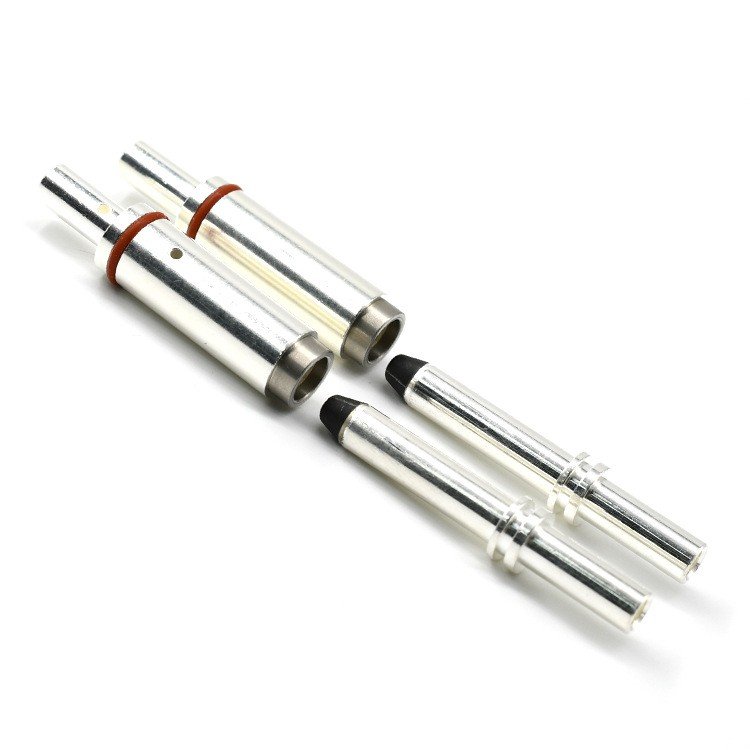 High Current New Energy Vehicle Charging Pin Charging Gun Connector Silver Plated Pin Charging Gun Connector Copper Pin