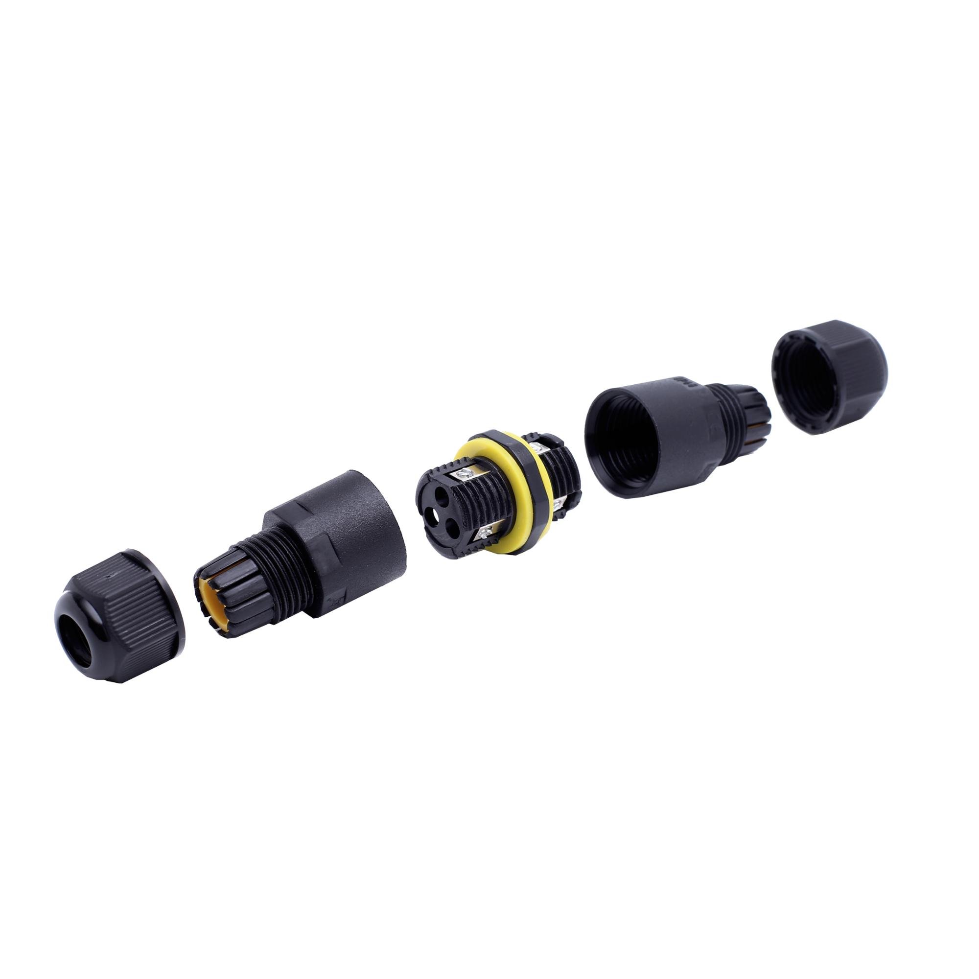 2 Pin 3 Pin Plug In Ip67 Ip68 Waterproof Cable connector