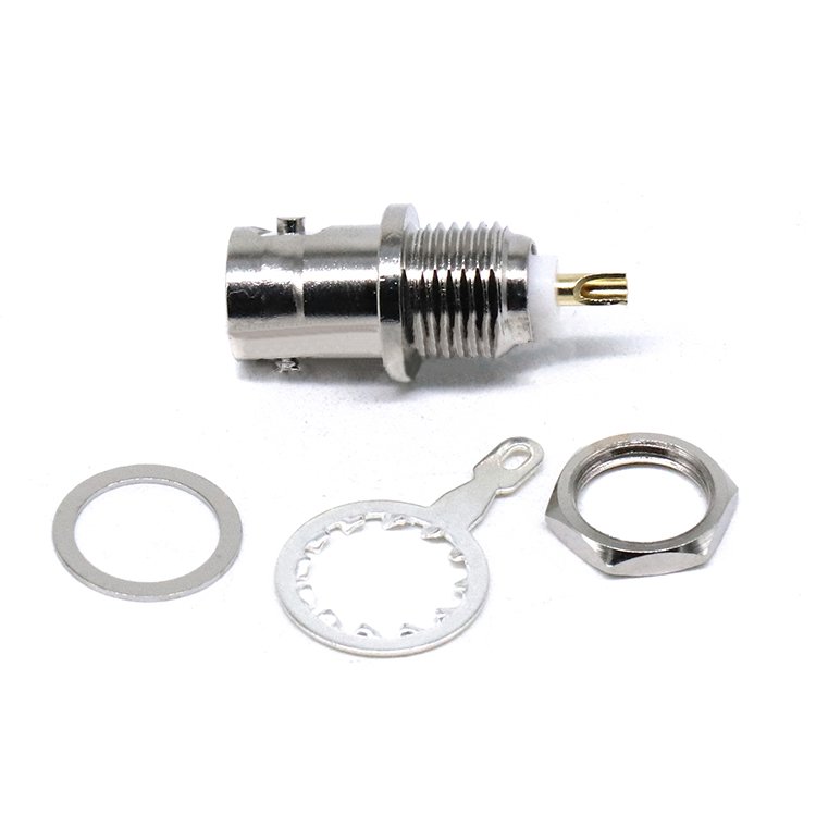 50 ohm BNC socket female bulkhead connector RF coaxial connector BNC connector