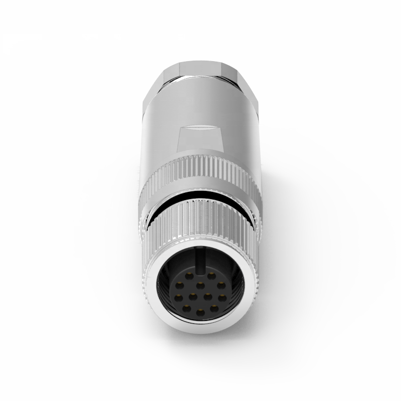 M12 A-Coded 12PIN Assembly Type Waterproof Connector