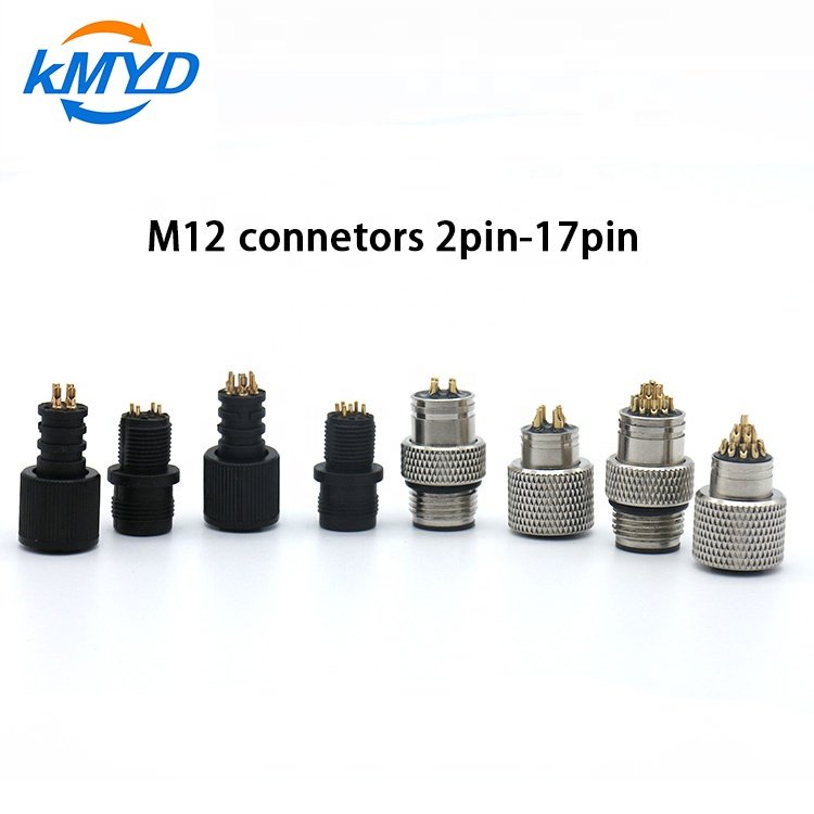 2023 factory wholesale M12 Round thread waterproof connector M12 connector 4 pin 5 pin 8 pin