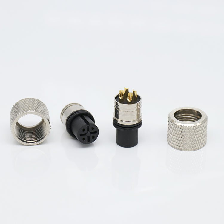 2023 factory wholesale M12 Round thread waterproof connector M12 connector 4 pin 5 pin 8 pin