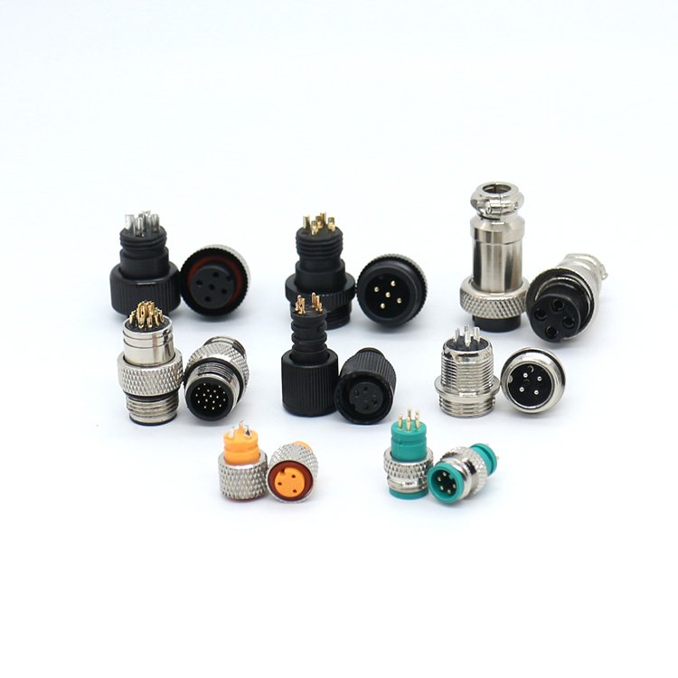 2023 factory wholesale M12 Round thread waterproof connector M12 connector 4 pin 5 pin 8 pin