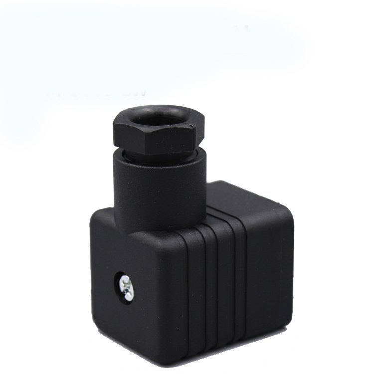 Plug connector DIN43650 B12 GDM 3009 SW black 3+PE new original electro-hydraulic control solenoid valve type A valve head