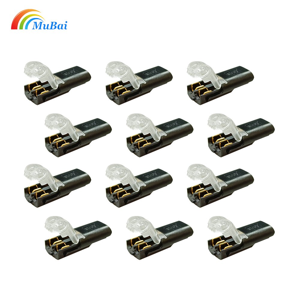 Pluggable Toolless 2Pin 2 Way Universal Compact Wire Terminals double wire plugin connector 2 pin wire quick connector