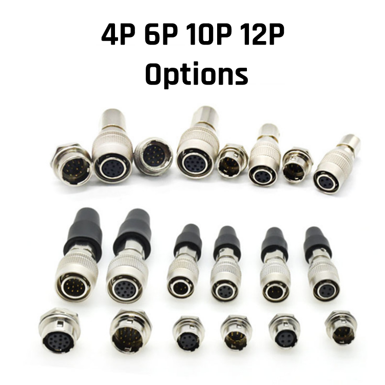 Industrial Camera Push Pull Selflocking Connector HRS 4P 6P 10P 12P Aviation Plug HR10A-7P-6P HR10A-10P-12P Hirose HRS Connector