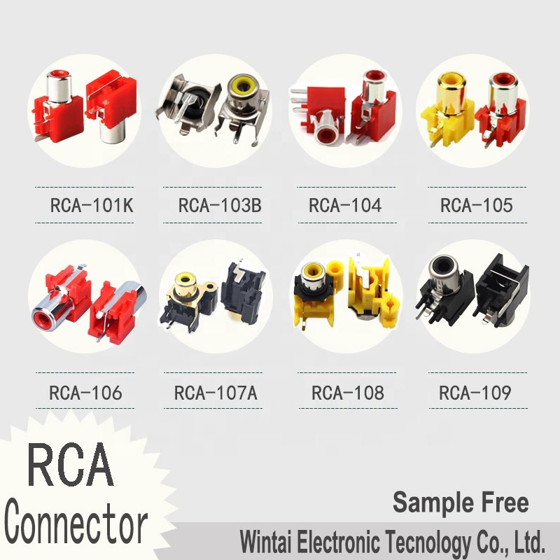 Wintai-Tech RCA-207 China Seocket RCA 2 Pin Supplier RCA Female Socket RCA Double Jack Manufacturer