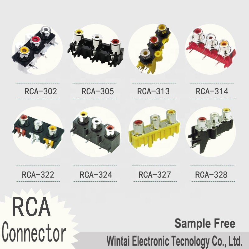 Wintai-Tech RCA-207 China Seocket RCA 2 Pin Supplier RCA Female Socket RCA Double Jack Manufacturer