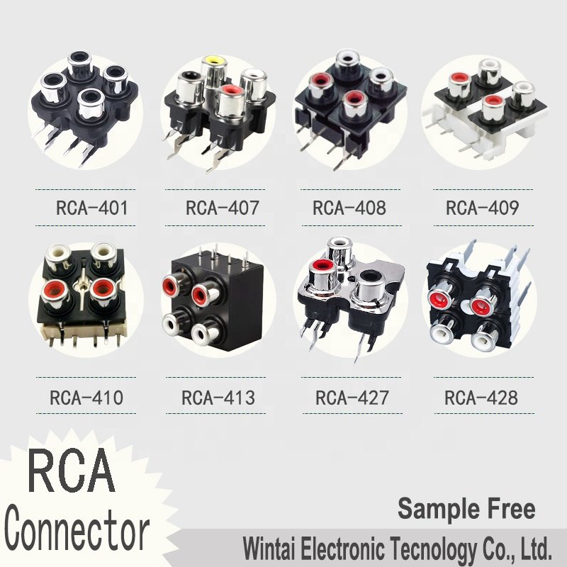 Wintai-Tech RCA-207 China Seocket RCA 2 Pin Supplier RCA Female Socket RCA Double Jack Manufacturer