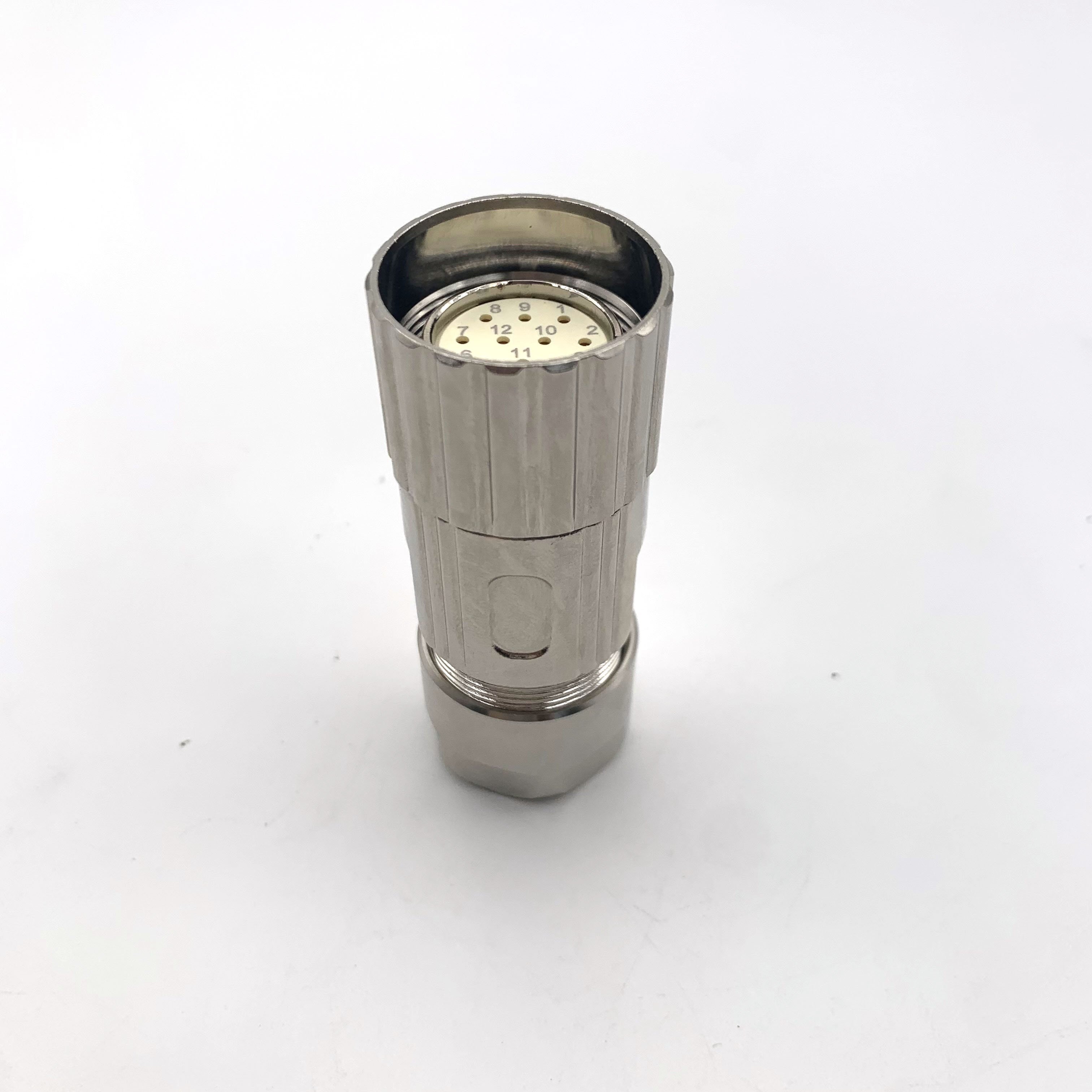 SVLEC M23 assembly connectors 12pin circular connector 12 pin female counter clockwise