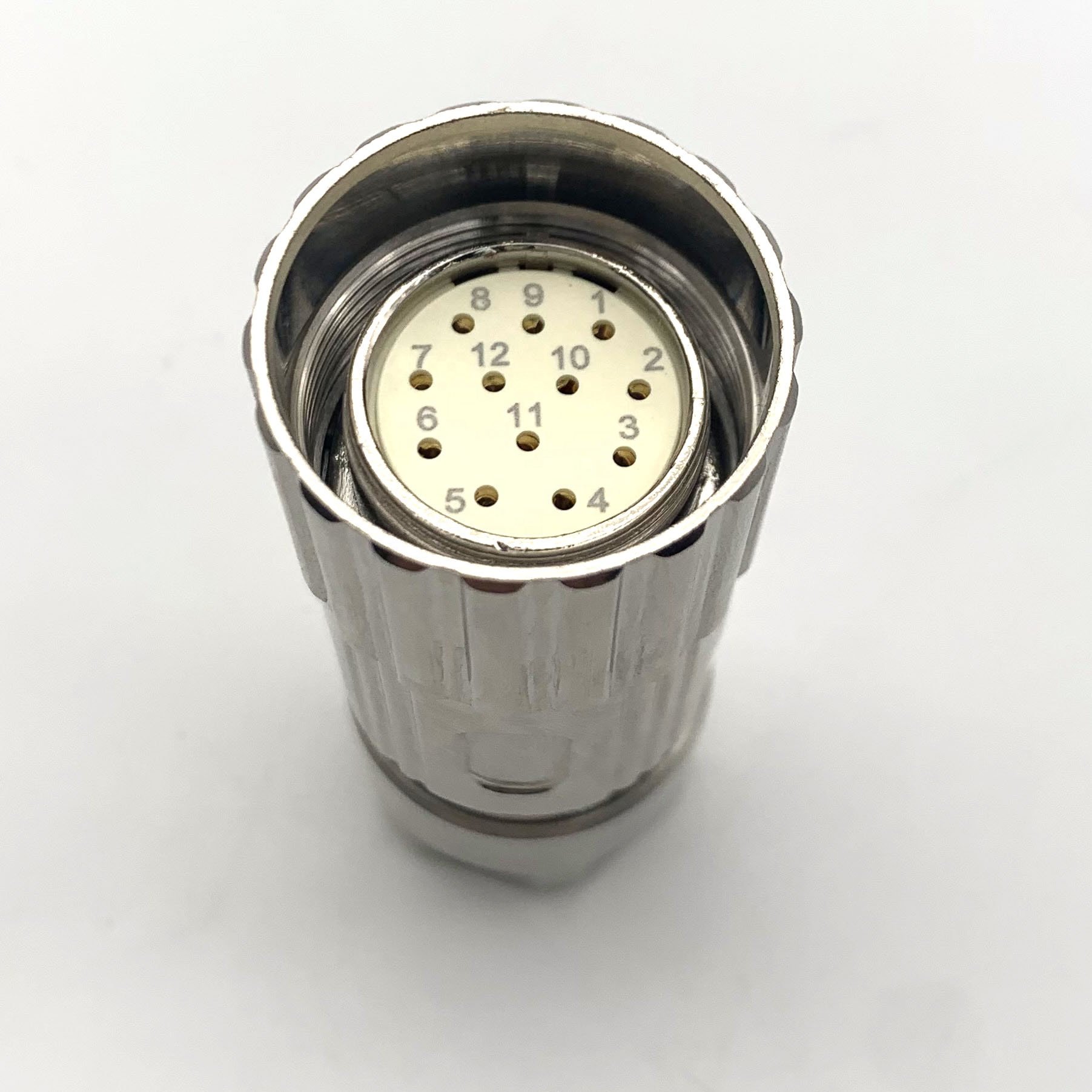 SVLEC M23 assembly connectors 12pin circular connector 12 pin female counter clockwise