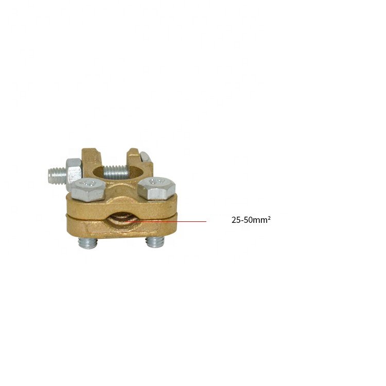 160g/Each Pair Pure Copper Brass Tin Plated Battery Terminal Clamp Type Connector Gender Terminal