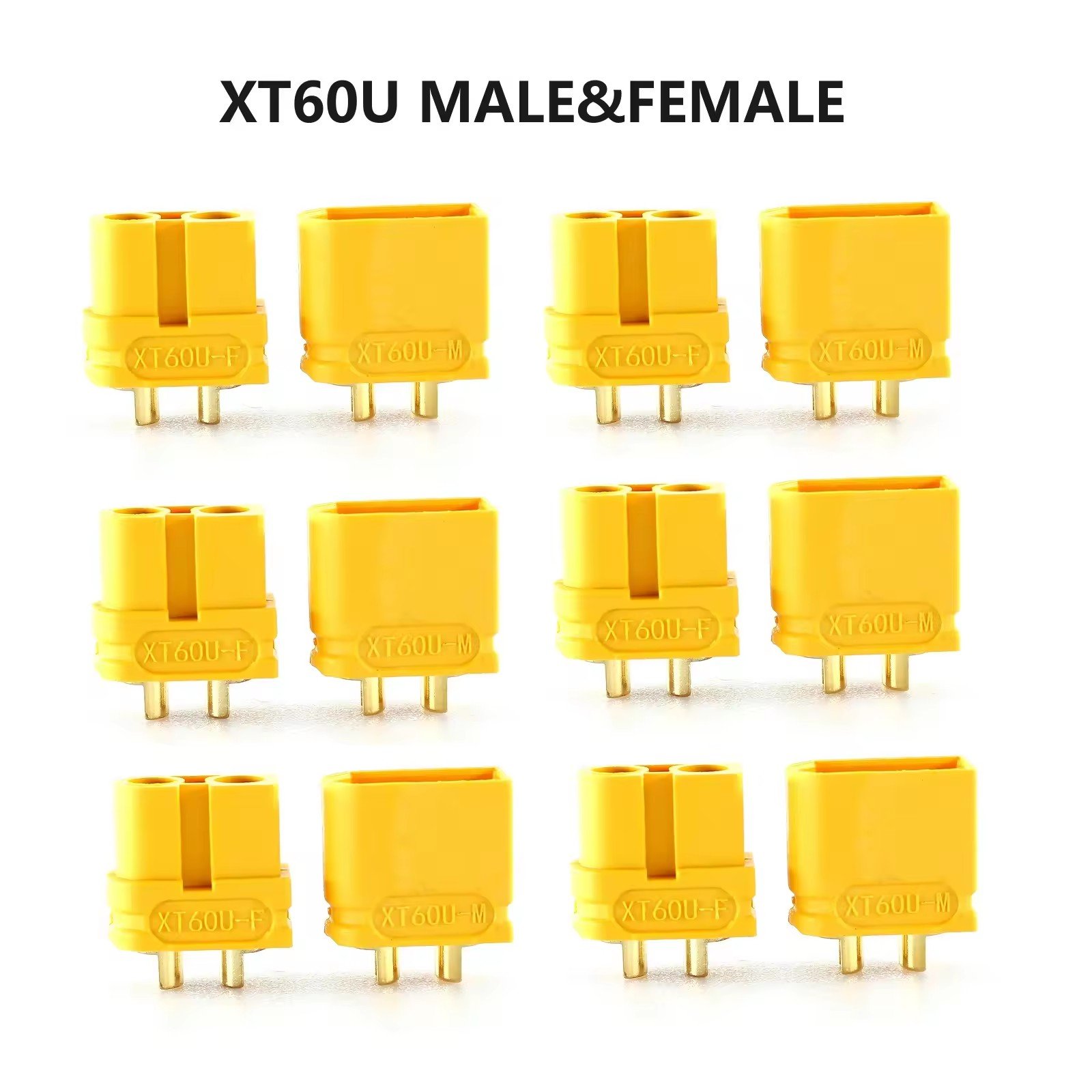 Amass XT60U XT60 XT60H-F/M Connectors With Back house Male Female Battery Connectors XT60U XT60 XT60H-F/M