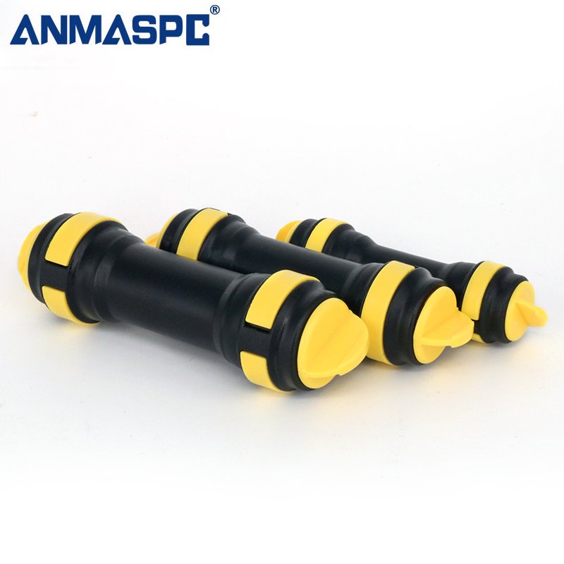 HDPE Straight Direct Buried Microdcut Connector Microduct Coupler 14mm for Air Blowing Optical Fiber cable