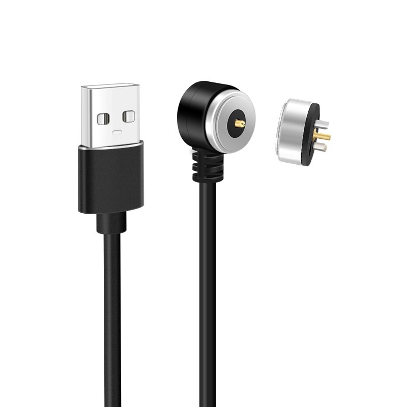 5V 2A USB Charging Cable Male Female Right Angle Magnetic Connector Circular