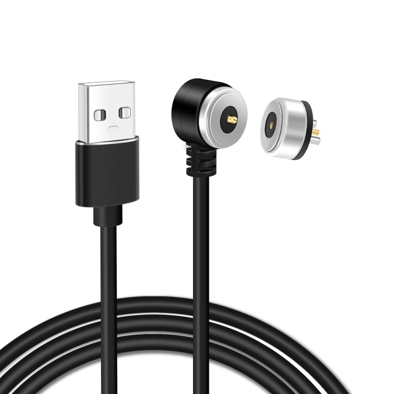 5V 2A USB Charging Cable Male Female Right Angle Magnetic Connector Circular