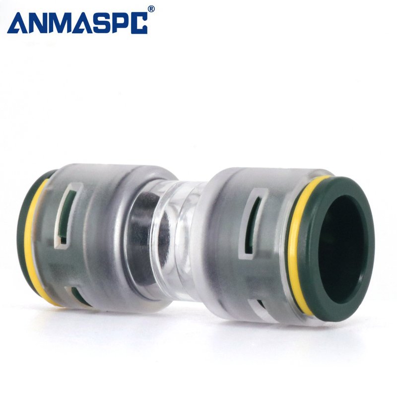 Direct Installed 14/10mm Microduct Connector - micro duct straight connector for Air Blowing Optical Fiber cable