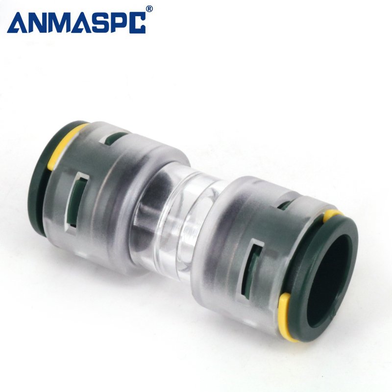 Direct Installed 14/10mm Microduct Connector - micro duct straight connector for Air Blowing Optical Fiber cable