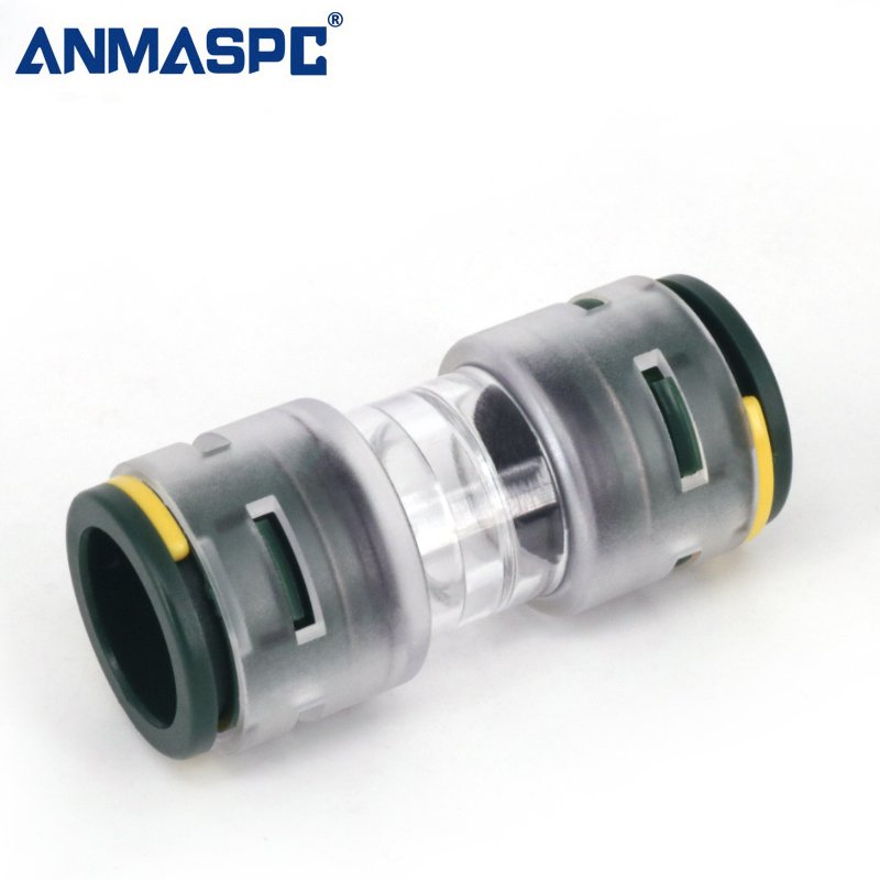 Direct Installed 14/10mm Microduct Connector - micro duct straight connector for Air Blowing Optical Fiber cable