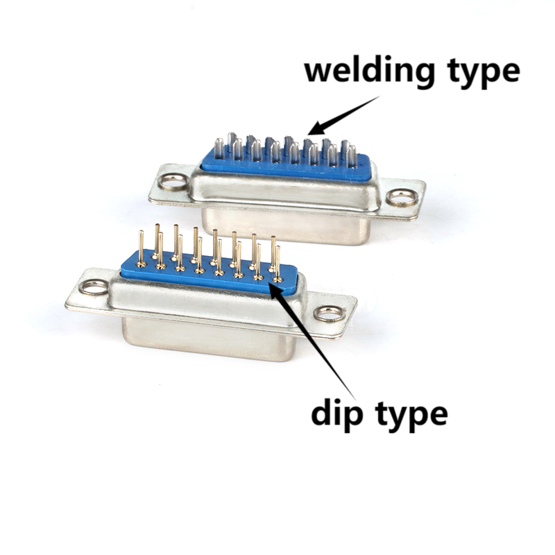 9 Pins d-sub dB9 d-sub VGA Connector 2 row female Soldering D Sub 9 pin vga female Connector For PCB Monitor