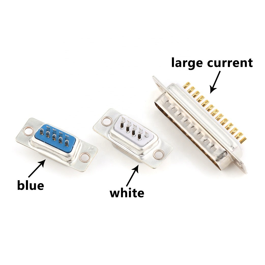 9 Pins d-sub dB9 d-sub VGA Connector 2 row female Soldering D Sub 9 pin vga female Connector For PCB Monitor