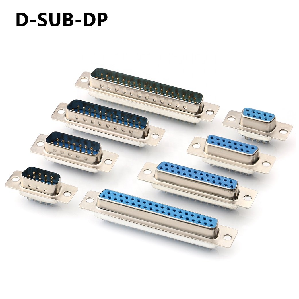 9 Pins d-sub dB9 d-sub VGA Connector 2 row female Soldering D Sub 9 pin vga female Connector For PCB Monitor