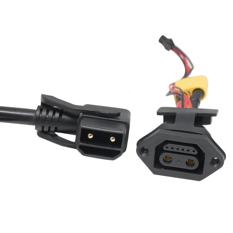 Custom Ebike connector e-motor e car battery Plug cable charging Male and female waterproof 2 +6 socket with line