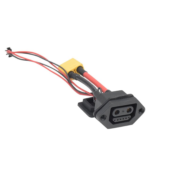 Custom Ebike connector e-motor e car battery Plug cable charging Male and female waterproof 2 +6 socket with line
