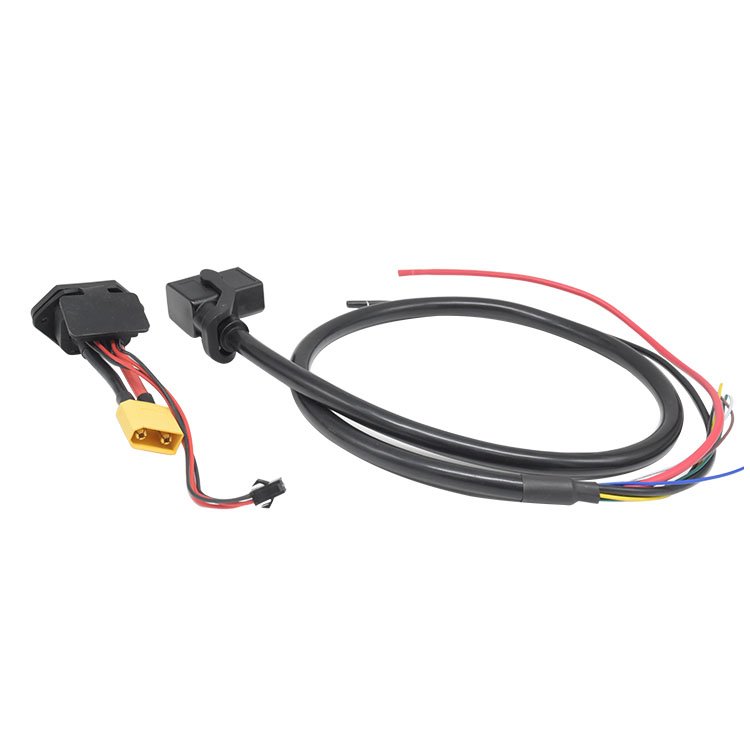 Custom Ebike connector e-motor e car battery Plug cable charging Male and female waterproof 2 +6 socket with line