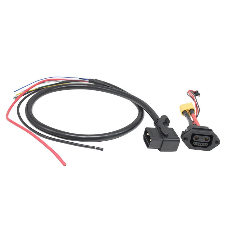 Custom Ebike connector e-motor e car battery Plug cable charging Male and female waterproof 2 +6 socket with line