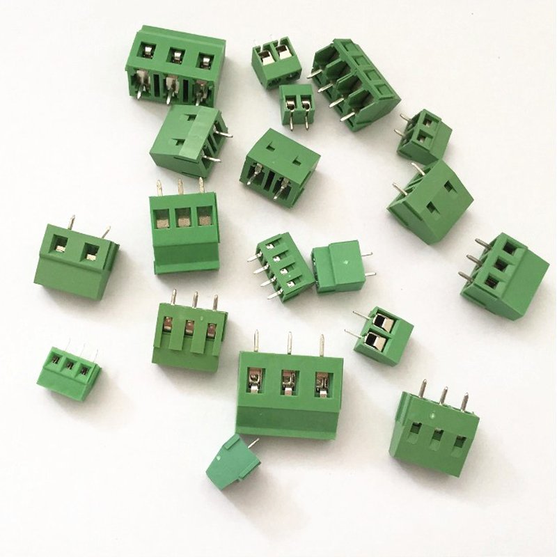 Wholesale 300V pcb Electric Connector Screw Push Wire Connection Green Power 5.08mm pitch Pluggable Terminal Blocks