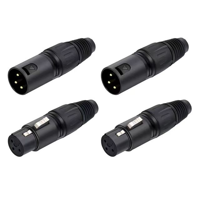 OEM XLR Female Connector 3 PIN XLR Connector Female Jack for Microphone Audio Video 3 Pin XLR Cable Connector 3 Pin Female