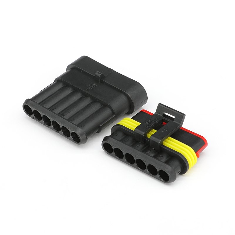 282090-1 6 pin AMP Superseal 1.5mm Series automotive waterproof connector