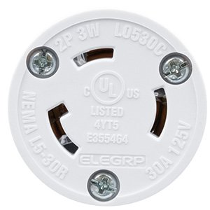 NEMA L5-30R Locking 3 Wire Grounding portable Nylon 30 Amp Twist Lock Connector with ul cul certificate