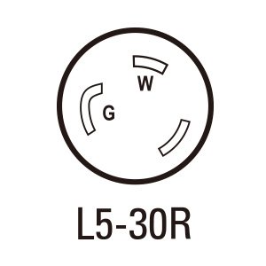NEMA L5-30R Locking 3 Wire Grounding portable Nylon 30 Amp Twist Lock Connector with ul cul certificate
