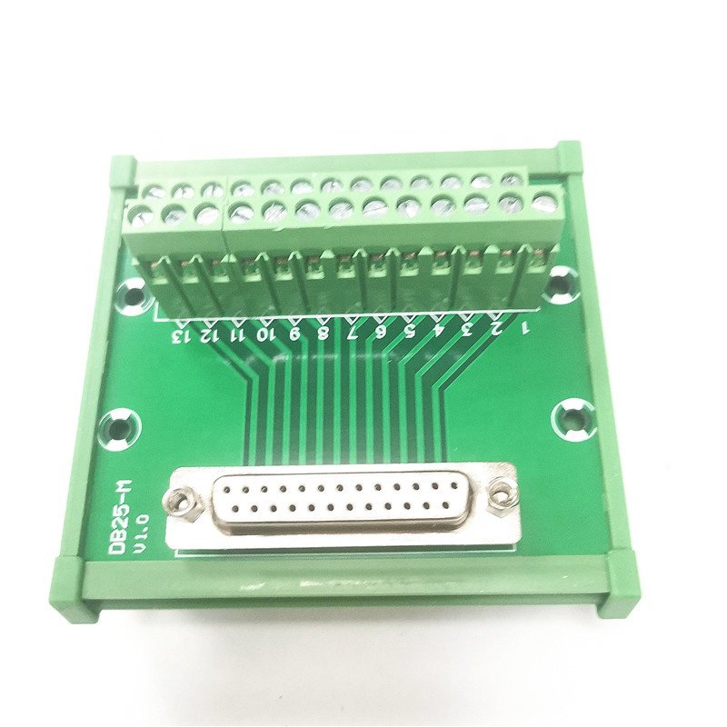 DB25-M7 D Sub 25 Pin Connectors Female Socket Terminal Block Breakout Board Adapter Converter Splitter DIN Rail Mount Interface