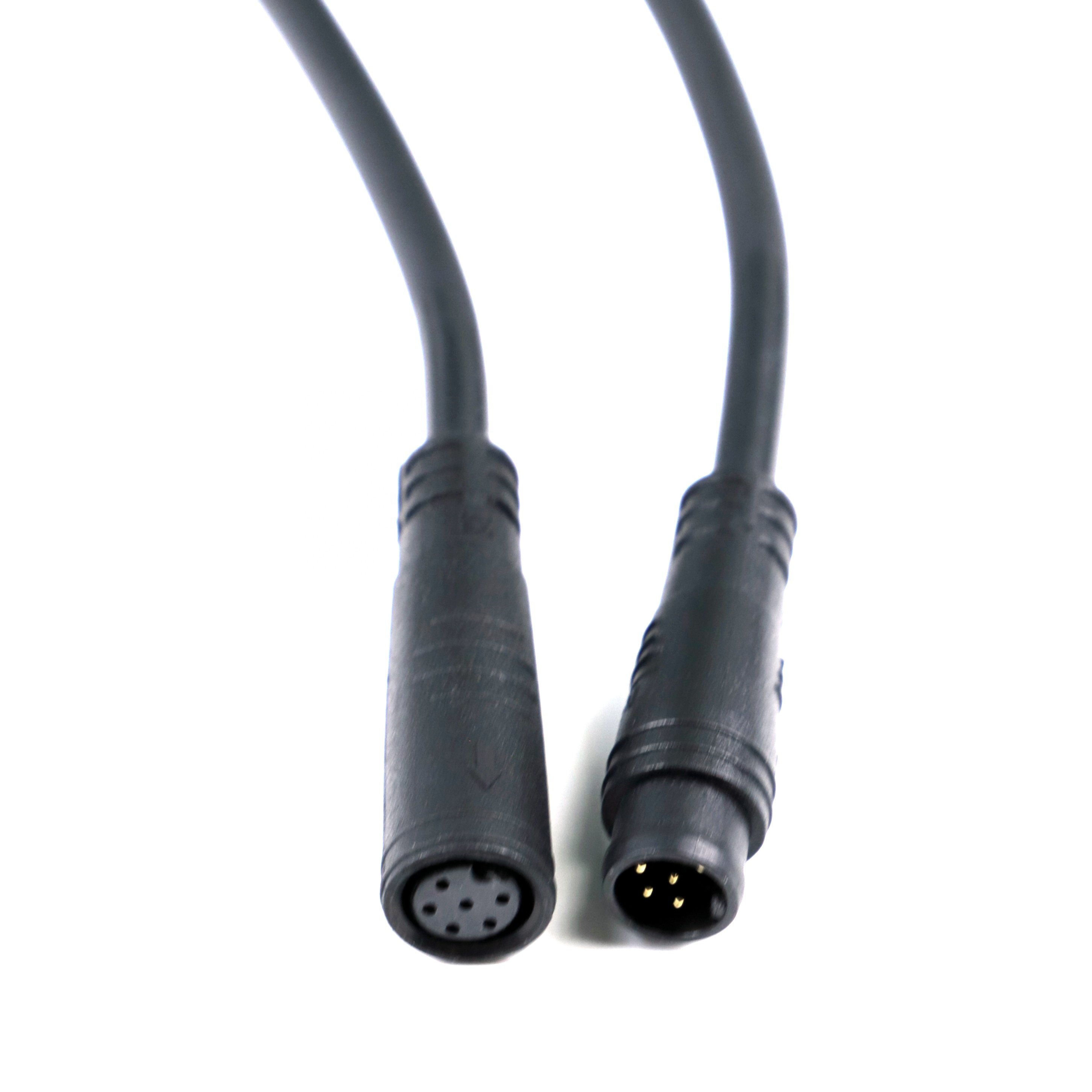 M12 2P 3P 4P LED Strip Light Waterproof Connector Adapter Male Plug Female Jack With Cable