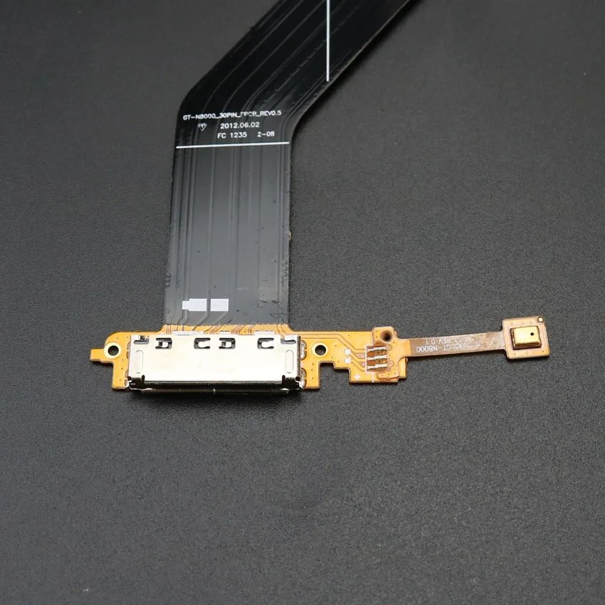 USB Charger Port USB Charging Dock Connector + Microphone Flex Cable For Samsung Galaxy Note 10.1 GT-N8000 N8010 N8000