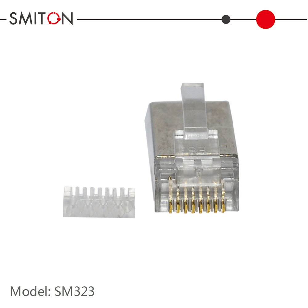 Two Pieces RJ45 Accessories Network Connector With Insert Cat6 FTP RJ45 Modular Plug